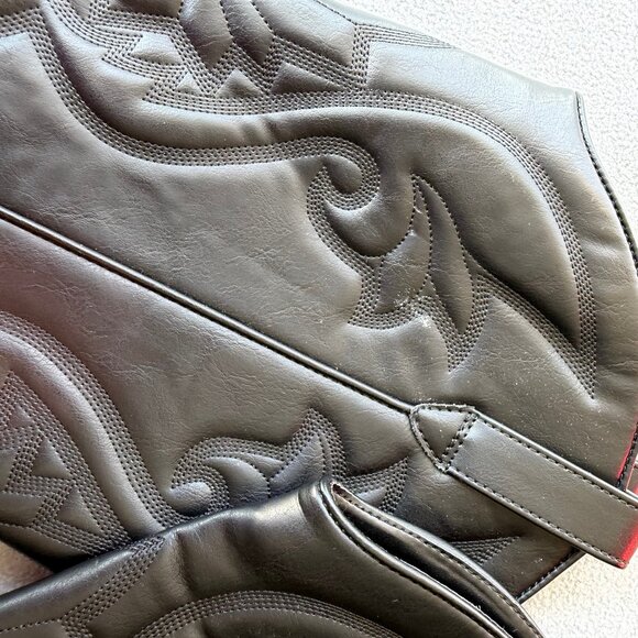 Womens Kenzi Western Boots with Memory Foam Insole Jet Black - Wild Fable 7 WC - Picture 6 of 11